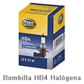 Bombilla-HB4-halógena